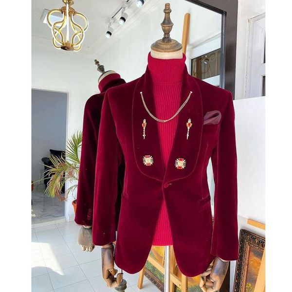 men's suits & blazers velvet 2-piece wedding party tuxedo dress slim fit business jacket winter warm blazer + pants multiple colors, White;black
men's suits & blazers velvet 2-piece wedding party tuxedo dress slim fit business jacket winter warm blazer + pants multiple colors, White;black