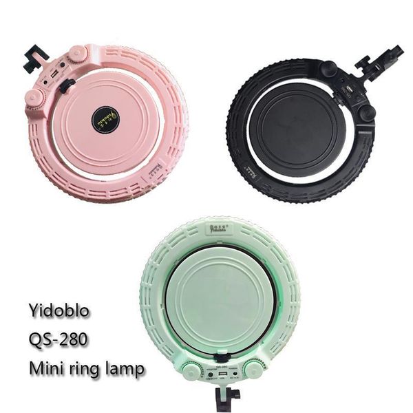 yidoblo qs-280ii mini size 10\" bio-color cellphone selfie lamp cold & warm makeup lighting led ring light +table stand kit flash heads
yidoblo qs-280ii mini size 10\" bio-color cellphone selfie lamp cold & warm makeup lighting led ring light +table stand kit flash heads