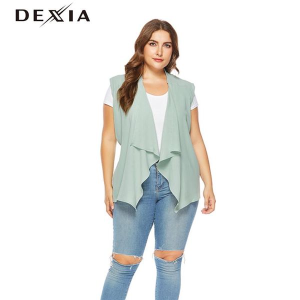 women's vests whzhm plus size 3xl 4xl waistcoat women lace patchwork solid color ruffles big loose open stitch femme coats jackets, Black;white
women's vests whzhm plus size 3xl 4xl waistcoat women lace patchwork solid color ruffles big loose open stitch femme coats jackets, Black;white