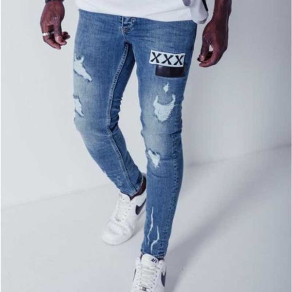 men's jeans skinny pencil pants with single patches fashion male casual washed out designer mens holes w0x6, Blue
men's jeans skinny pencil pants with single patches fashion male casual washed out designer mens holes w0x6, Blue