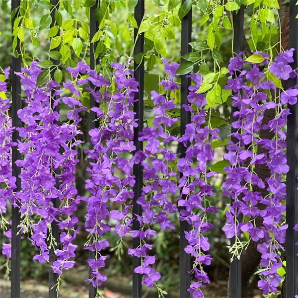 decorative flowers & wreaths 12pcs 3.6ft wisteria artificial flower vine wreath wedding arch decoration fake plant leaf rattan trailing ivy
decorative flowers & wreaths 12pcs 3.6ft wisteria artificial flower vine wreath wedding arch decoration fake plant leaf rattan trailing ivy
