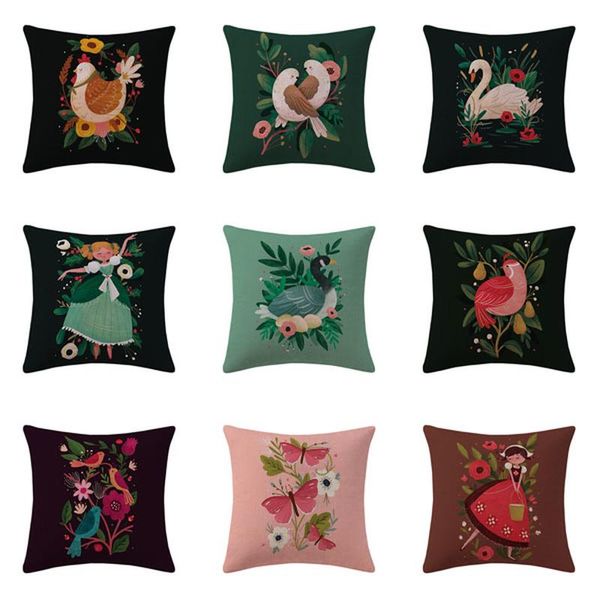 nordic style cotton linen pillow cover flower bird girl bed car pillowcase home decoration living room sofa cushion cushion/decorative
nordic style cotton linen pillow cover flower bird girl bed car pillowcase home decoration living room sofa cushion cushion/decorative