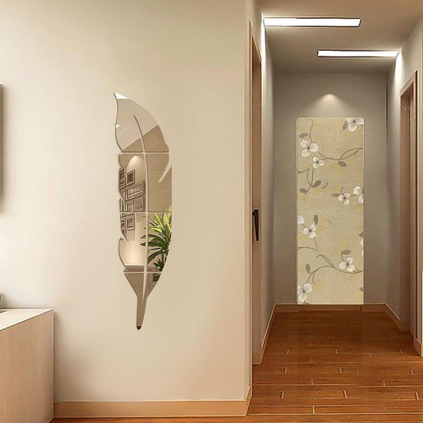 wall stickers diy feather plume 3d mirror sticker for living room art home decor decal acrylic mural decoration
wall stickers diy feather plume 3d mirror sticker for living room art home decor decal acrylic mural decoration