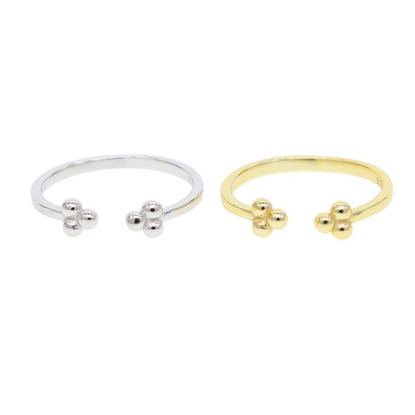 cluster rings arrival 100% 925 silver simple 3pc beads delicate trendy jewelry flower bead adjustable opening kunckle ring tiny, Golden;silver
cluster rings arrival 100% 925 silver simple 3pc beads delicate trendy jewelry flower bead adjustable opening kunckle ring tiny, Golden;silver