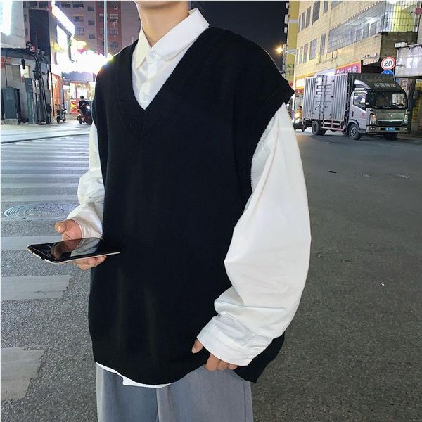 men's cashmere knitting vest v-neck sleeveless pullover in warm wool sweaters coats solid color clothes size m-2xl vests, Black;white
men's cashmere knitting vest v-neck sleeveless pullover in warm wool sweaters coats solid color clothes size m-2xl vests, Black;white