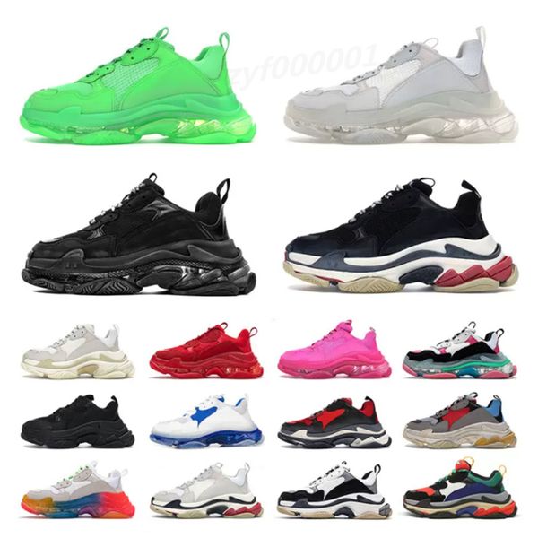 17fw pairs triple s solle sole men women casual shoes crystal bottom all white green pink yellow rainbow outdoor sports old dad sx01, Black
17fw pairs triple s solle sole men women casual shoes crystal bottom all white green pink yellow rainbow outdoor sports old dad sx01, Black
