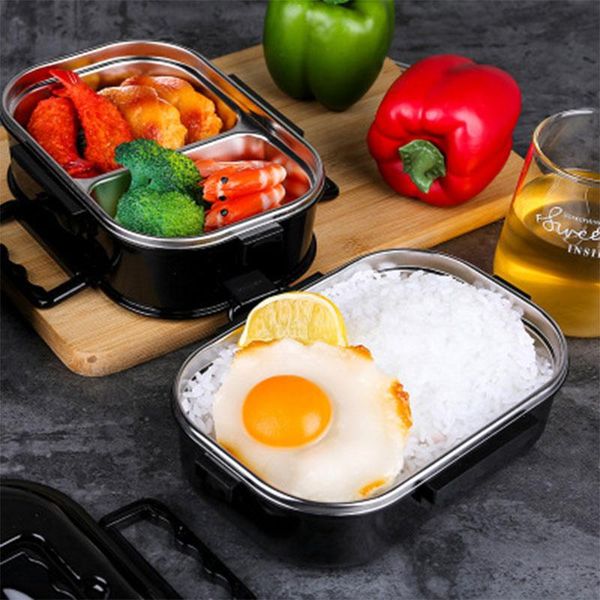dinnerware sets stainless steel lunch box 1 set double layer containers with compartments portable bento container black
dinnerware sets stainless steel lunch box 1 set double layer containers with compartments portable bento container black