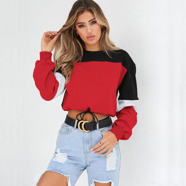 women's hoodies & sweatshirts est women early autumn long sleeve patchwork o neck drawstring sweatshirt ladies casual jumper pullover, Black
women's hoodies & sweatshirts est women early autumn long sleeve patchwork o neck drawstring sweatshirt ladies casual jumper pullover, Black