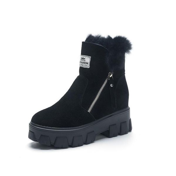 boots genuine leather sneakers women winter ankle shoes snow wedges for 2021 female platform, Black
boots genuine leather sneakers women winter ankle shoes snow wedges for 2021 female platform, Black