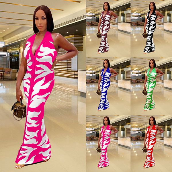 fashion trend print maxi dress for women halter cardigan button sleeveless polo collar backless long dresses yz8054, Black;gray
fashion trend print maxi dress for women halter cardigan button sleeveless polo collar backless long dresses yz8054, Black;gray