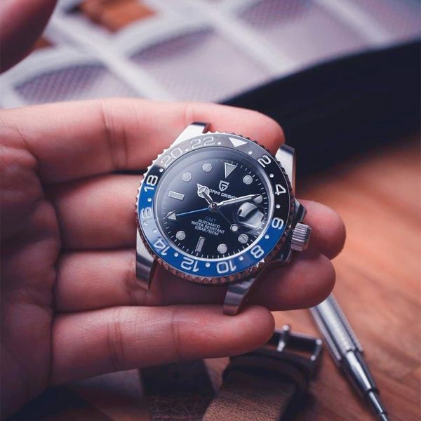wristwatches 2021 pagani design men automatic mechanical watch classic retro gmt stainless steel 100m waterproof clock reloj hombre, Slivery;brown
wristwatches 2021 pagani design men automatic mechanical watch classic retro gmt stainless steel 100m waterproof clock reloj hombre, Slivery;brown