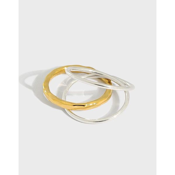 two-tone 100% real. authentic 925 sterling silver interlocked three-circles ring adjust jewelry tlj1427 cluster rings, Golden;silver
two-tone 100% real. authentic 925 sterling silver interlocked three-circles ring adjust jewelry tlj1427 cluster rings, Golden;silver