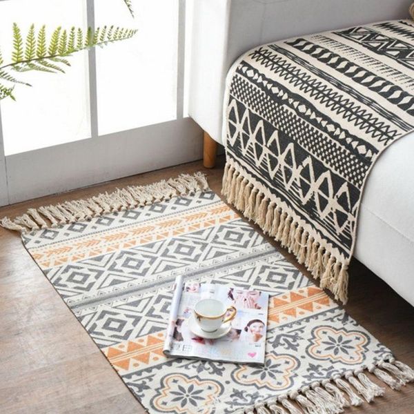 carpets bohemian hand-woven cotton linen plant printing dyeing decorative mat 60x90cm national style carpet door mats .
carpets bohemian hand-woven cotton linen plant printing dyeing decorative mat 60x90cm national style carpet door mats .