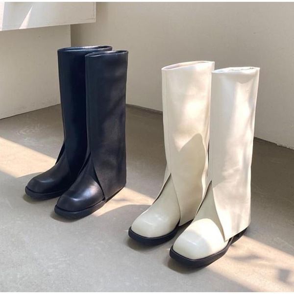 boots women flat long slip on square toe thick bottom shoes waterproof non-slip autumn female fashion 2021, Black
boots women flat long slip on square toe thick bottom shoes waterproof non-slip autumn female fashion 2021, Black