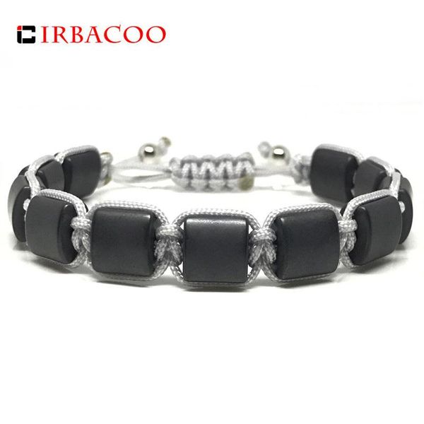 charm bracelets irbacoo 2021 fashion men bracelet matte flat square hematite stone beads with grey nylon cord for macrame, Golden;silver
charm bracelets irbacoo 2021 fashion men bracelet matte flat square hematite stone beads with grey nylon cord for macrame, Golden;silver
