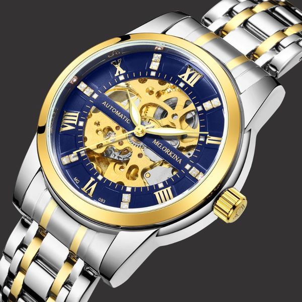 selling mg.orkina men watches 2021 luxury skeleton brand stainless steel automatic men's mechanical wristwatches, Slivery;brown
selling mg.orkina men watches 2021 luxury skeleton brand stainless steel automatic men's mechanical wristwatches, Slivery;brown