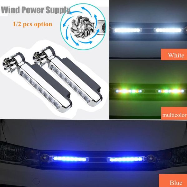 emergency lights wind energy no need external power supply car daytime running 8 led daylight headlight lamp
emergency lights wind energy no need external power supply car daytime running 8 led daylight headlight lamp