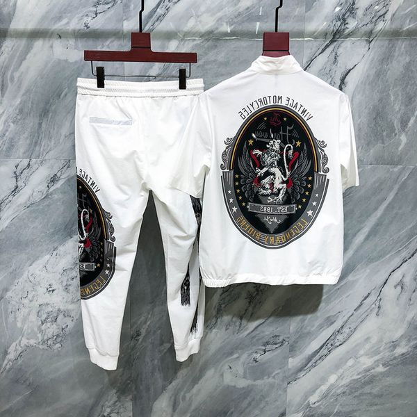 men's tracksuits verão novo terno masculino estudantes coreano moda roupas esportivas de ysp5, Gray
men's tracksuits verão novo terno masculino estudantes coreano moda roupas esportivas de ysp5, Gray