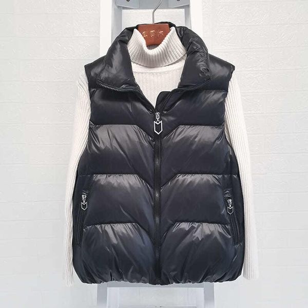women's vests down cotton short waistcoat sleeveless jacket women 2021 autumn winter gilet korean fashion loose stand-up collar vest co, Black;white
women's vests down cotton short waistcoat sleeveless jacket women 2021 autumn winter gilet korean fashion loose stand-up collar vest co, Black;white
