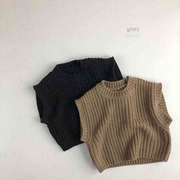 autumn and winter childrens clothing korean vest literary brown pullover sleeveless solid color sweater for boys girls, Blue
autumn and winter childrens clothing korean vest literary brown pullover sleeveless solid color sweater for boys girls, Blue