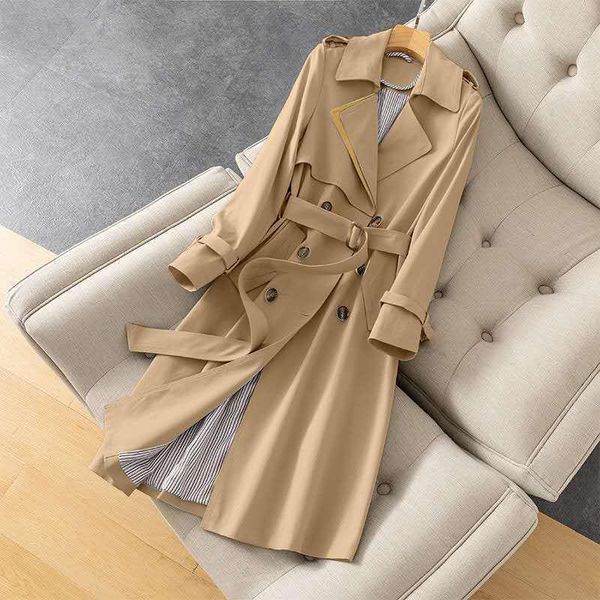 yocalor women trench elegant coat with belt autumn winter double breasted solid cloak female korean style high-end women's coats, Tan;black
yocalor women trench elegant coat with belt autumn winter double breasted solid cloak female korean style high-end women's coats, Tan;black