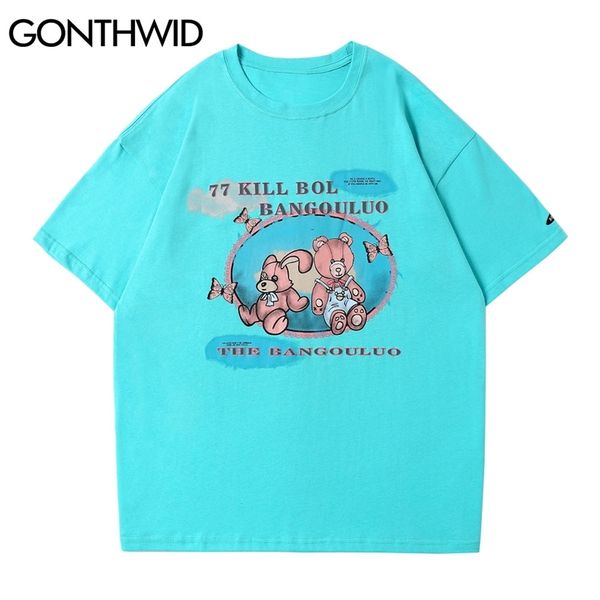 tees shirts casual harajuku men summer rabbit bear short sleeve t-shirts streetwear hip hop cotton 210602, White;black
tees shirts casual harajuku men summer rabbit bear short sleeve t-shirts streetwear hip hop cotton 210602, White;black