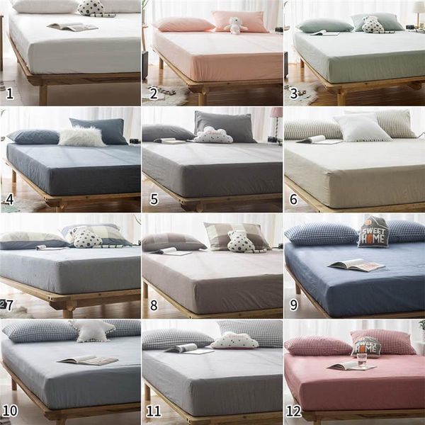 sheets & sets 100% cotton solid color fitted sheet soft comfortable simple style washed bed with elastic
sheets & sets 100% cotton solid color fitted sheet soft comfortable simple style washed bed with elastic