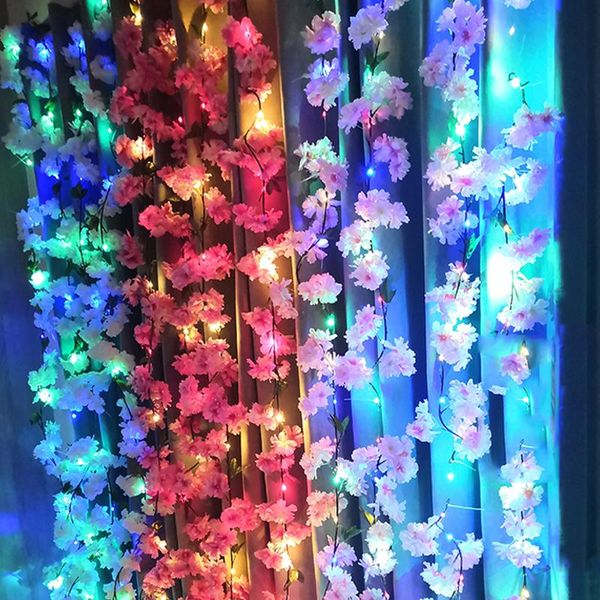 decorative flowers & wreaths artificial cherry vines weaving silk with lights wedding arch party home garden decoration diy garland
decorative flowers & wreaths artificial cherry vines weaving silk with lights wedding arch party home garden decoration diy garland