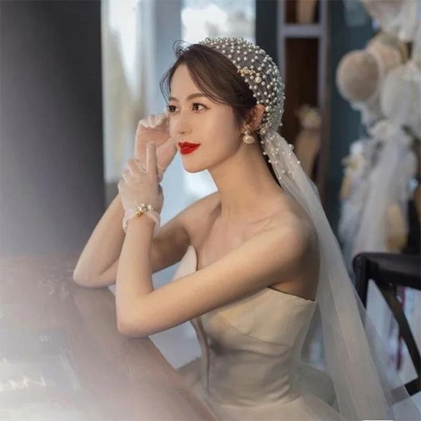 bridal veils waltz length pearls juliet cap veil two layers tulle wedding blusher vintage romantic handmade headpiece for bride v119, Black
bridal veils waltz length pearls juliet cap veil two layers tulle wedding blusher vintage romantic handmade headpiece for bride v119, Black