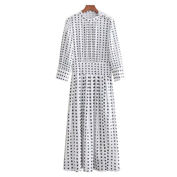 casual dresses perhaps u white dot print stand collar 3/4 sleeve midi dress chiffon autumn d0688, Black;gray
casual dresses perhaps u white dot print stand collar 3/4 sleeve midi dress chiffon autumn d0688, Black;gray