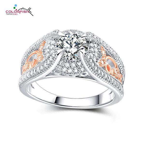 cluster rings colorfish luxury exquisite hollow pattern color separation rose gold 925 sterling silver engagement women zirconia jewelry, Golden;silver
cluster rings colorfish luxury exquisite hollow pattern color separation rose gold 925 sterling silver engagement women zirconia jewelry, Golden;silver