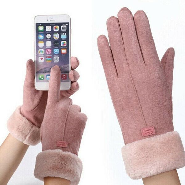 sports gloves 2021 fashion winter thermal women plus velvet padded warm touch screen mitts full finger suede mittens outdoor cycling, Black
sports gloves 2021 fashion winter thermal women plus velvet padded warm touch screen mitts full finger suede mittens outdoor cycling, Black