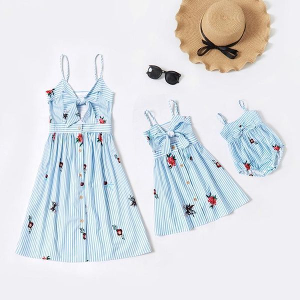 family matching outfits liligirl mother and daughter dress mommy me floral striped suspender skirt baby girl summer clothes1, Blue
family matching outfits liligirl mother and daughter dress mommy me floral striped suspender skirt baby girl summer clothes1, Blue