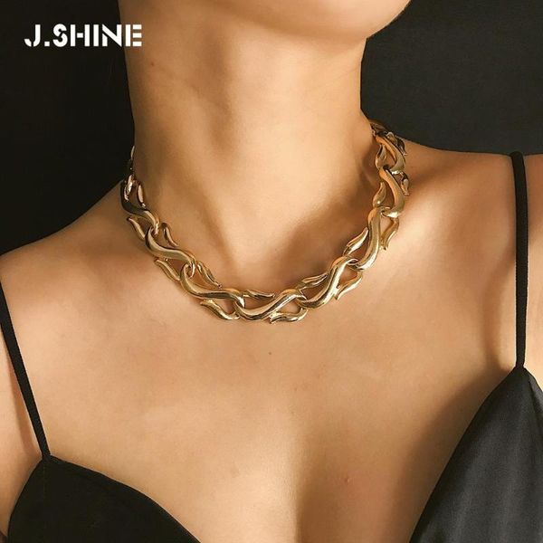 jshine punk miami cuban choker necklace collar statement hip hop heavy metal s-shaped thick chain gift pendant necklaces, Silver
jshine punk miami cuban choker necklace collar statement hip hop heavy metal s-shaped thick chain gift pendant necklaces, Silver