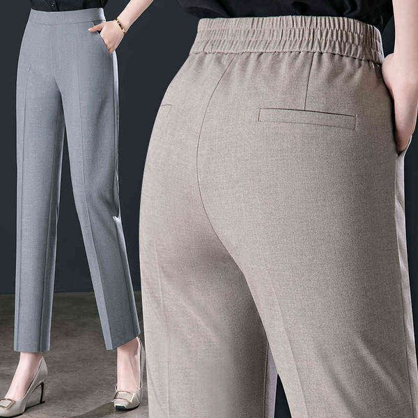 summer high-waisted professional dress pants women feel casual thin loose waist large yards nine straight black 211124, Black;white
summer high-waisted professional dress pants women feel casual thin loose waist large yards nine straight black 211124, Black;white