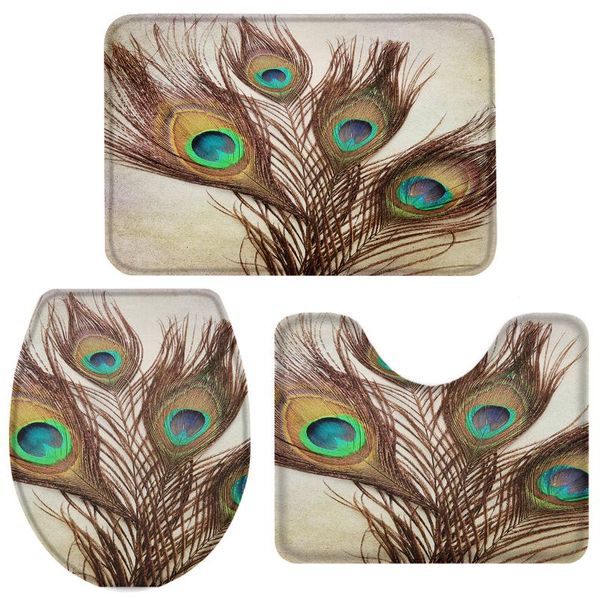 bath accessory set 3 pieces bathroom peacock feathers toilet cover mat pedestal rug non-slip
bath accessory set 3 pieces bathroom peacock feathers toilet cover mat pedestal rug non-slip