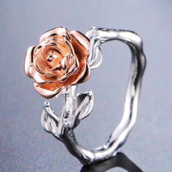 wedding rings 2021 rose garden flower leaves doublc colors finger for women valentine's day gift jewelry accessories, Slivery;golden
wedding rings 2021 rose garden flower leaves doublc colors finger for women valentine's day gift jewelry accessories, Slivery;golden
