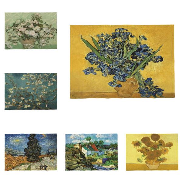 table cloth art oil painting washable placemat bouquet rose sunflower chrysanthemum farmland polyester and linen custom coasters napkins
table cloth art oil painting washable placemat bouquet rose sunflower chrysanthemum farmland polyester and linen custom coasters napkins
