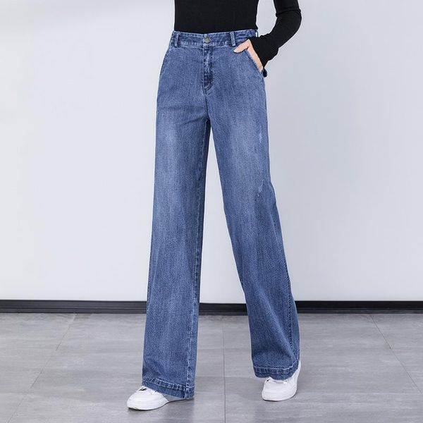women's jeans makuluya women plus size slim casual denim trousers all-match straight wide-legged full length pants rgl6, Blue
women's jeans makuluya women plus size slim casual denim trousers all-match straight wide-legged full length pants rgl6, Blue