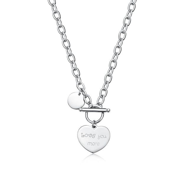 heart necklace for women punk stainless steel chain hip hop fashion simple chokers statement goth jewelry collar pendant necklaces, Silver
heart necklace for women punk stainless steel chain hip hop fashion simple chokers statement goth jewelry collar pendant necklaces, Silver