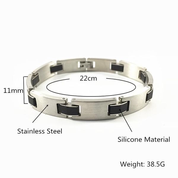 link, chain black silicone bracelet men stainless steel mens bracelets for 2021 jewelry accessory man homme armbanden
link, chain black silicone bracelet men stainless steel mens bracelets for 2021 jewelry accessory man homme armbanden