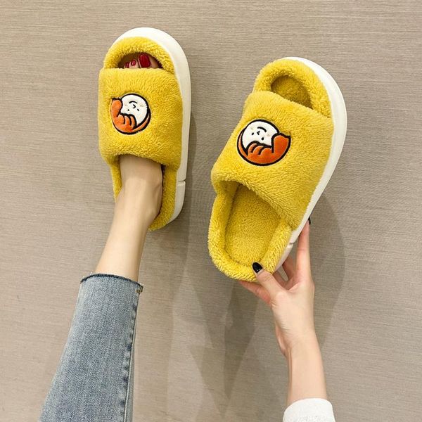 slippers 2021 memory foam winter men fluffy push indoor super soft home cute cartoons room slides house women, Black 
slippers 2021 memory foam winter men fluffy push indoor super soft home cute cartoons room slides house women, Black