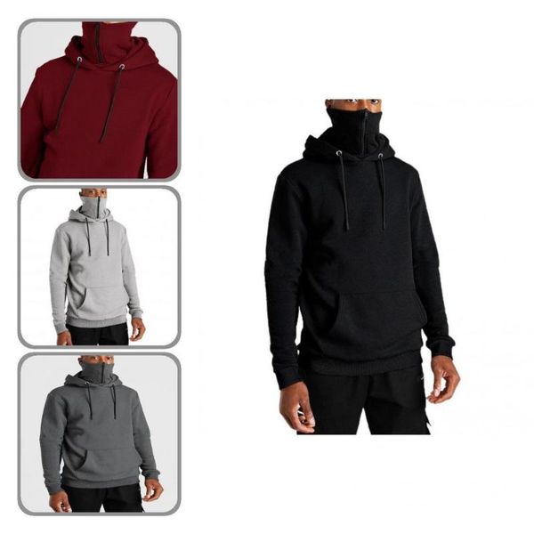men's sweaters trendy hoodie patchwork leisure pullover ribbing cuff zipper neck sport men, White;black
men's sweaters trendy hoodie patchwork leisure pullover ribbing cuff zipper neck sport men, White;black