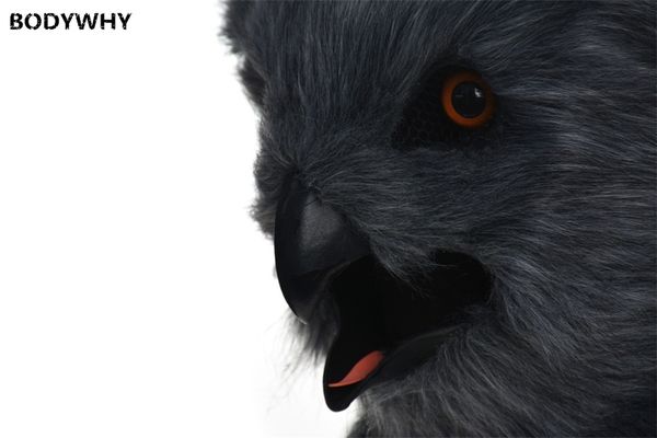 mascot costumes2020 dark gray owl mascot costume can move mouth head suit halloween outfit promotion carnival halloween, Red;yellow
mascot costumes2020 dark gray owl mascot costume can move mouth head suit halloween outfit promotion carnival halloween, Red;yellow