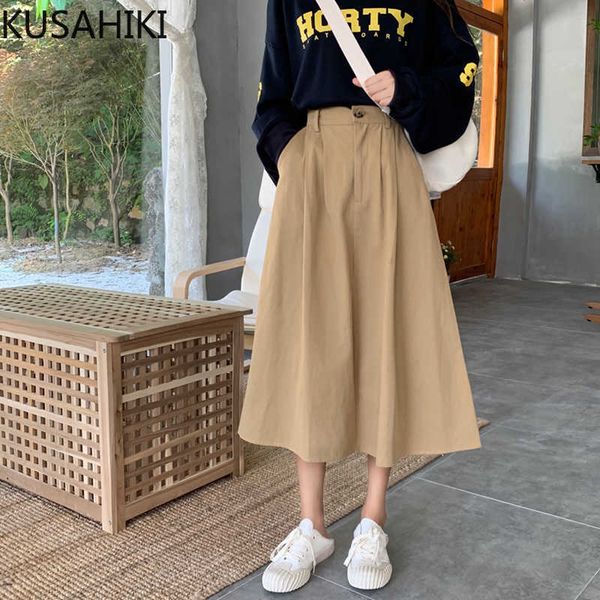 kusahiki spring high waist a-line women skirt causal a-line mid-calf skirts korean solid femme elegant mujer faldas 6f330 210602, Black
kusahiki spring high waist a-line women skirt causal a-line mid-calf skirts korean solid femme elegant mujer faldas 6f330 210602, Black