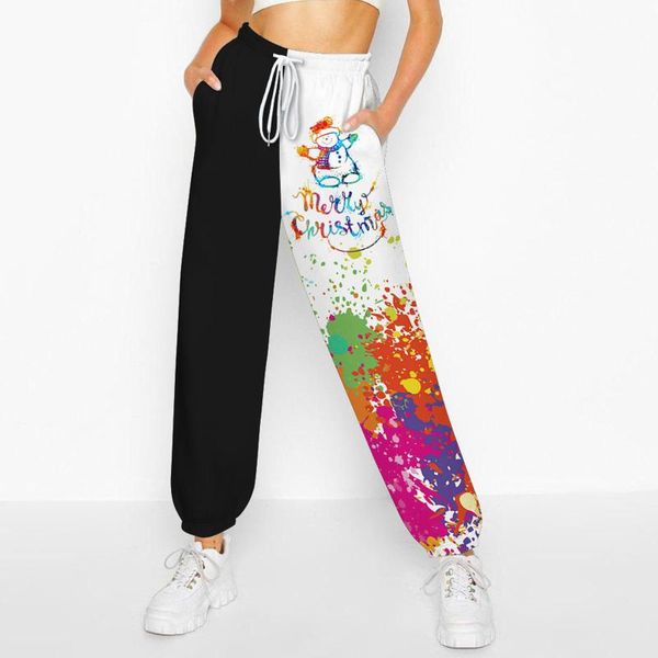 women's pants & capris women patchwork jogging sweatpants for baggy sports prints high waist sweat casual female trousers#8, Black;white
women's pants & capris women patchwork jogging sweatpants for baggy sports prints high waist sweat casual female trousers#8, Black;white