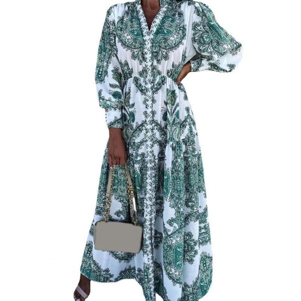 casual dresses autumn dress women ethnic print v neck long sleeve pleated waist split hem party wedding vestidos, Black;gray
casual dresses autumn dress women ethnic print v neck long sleeve pleated waist split hem party wedding vestidos, Black;gray