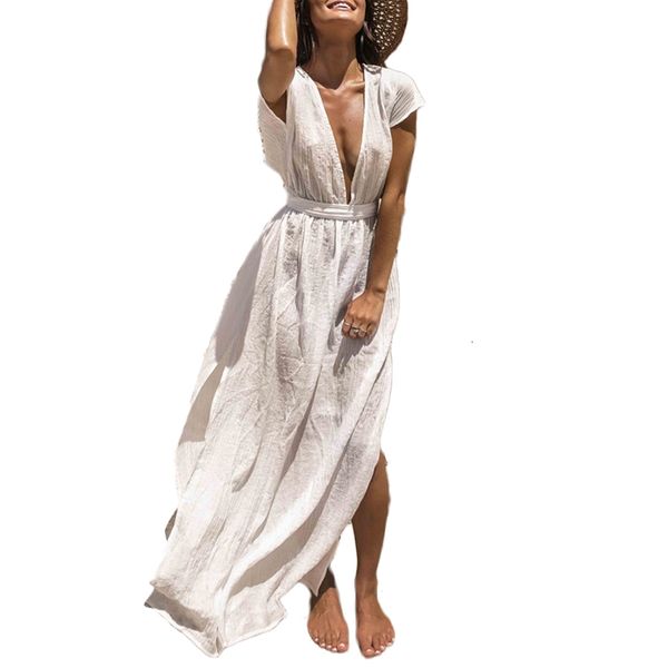 women's swimwear new cover-ups summer women beach wear white cotton tunic dress bikini bath sarong wrap skirt swimsuit cover up as, White;black
women's swimwear new cover-ups summer women beach wear white cotton tunic dress bikini bath sarong wrap skirt swimsuit cover up as, White;black