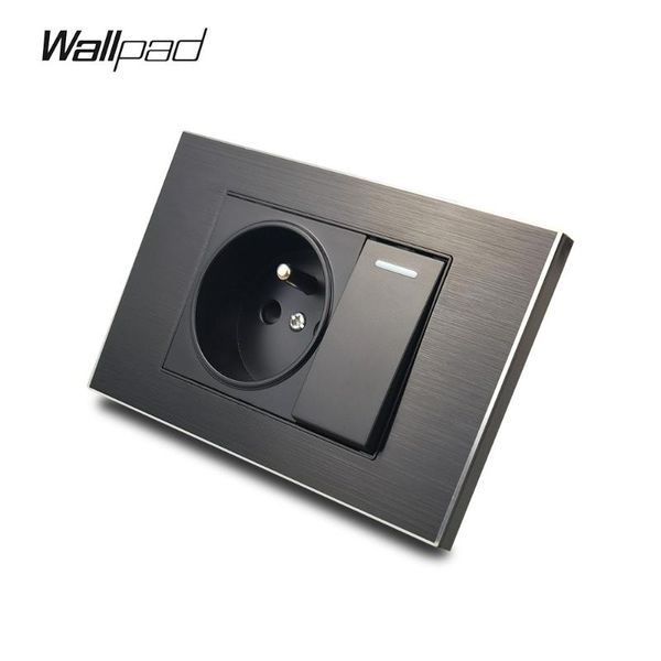 smart home control 118*72mm french socket and button switch wallpad l3 black aluminum panel 1 gang wall light poland belgium outlet
smart home control 118*72mm french socket and button switch wallpad l3 black aluminum panel 1 gang wall light poland belgium outlet