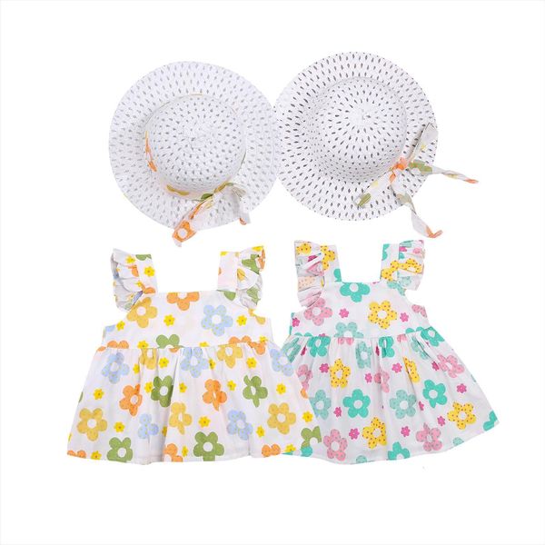kids with cap, girls flower girl dress print square neck fly sleeve one piece bucket hat for summer, 3 months, Red;yellow
kids with cap, girls flower girl dress print square neck fly sleeve one piece bucket hat for summer, 3 months, Red;yellow